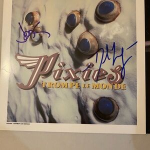 Pixies Trompe Le Monde Album signed band autographed Radiohead Nirvana punk
